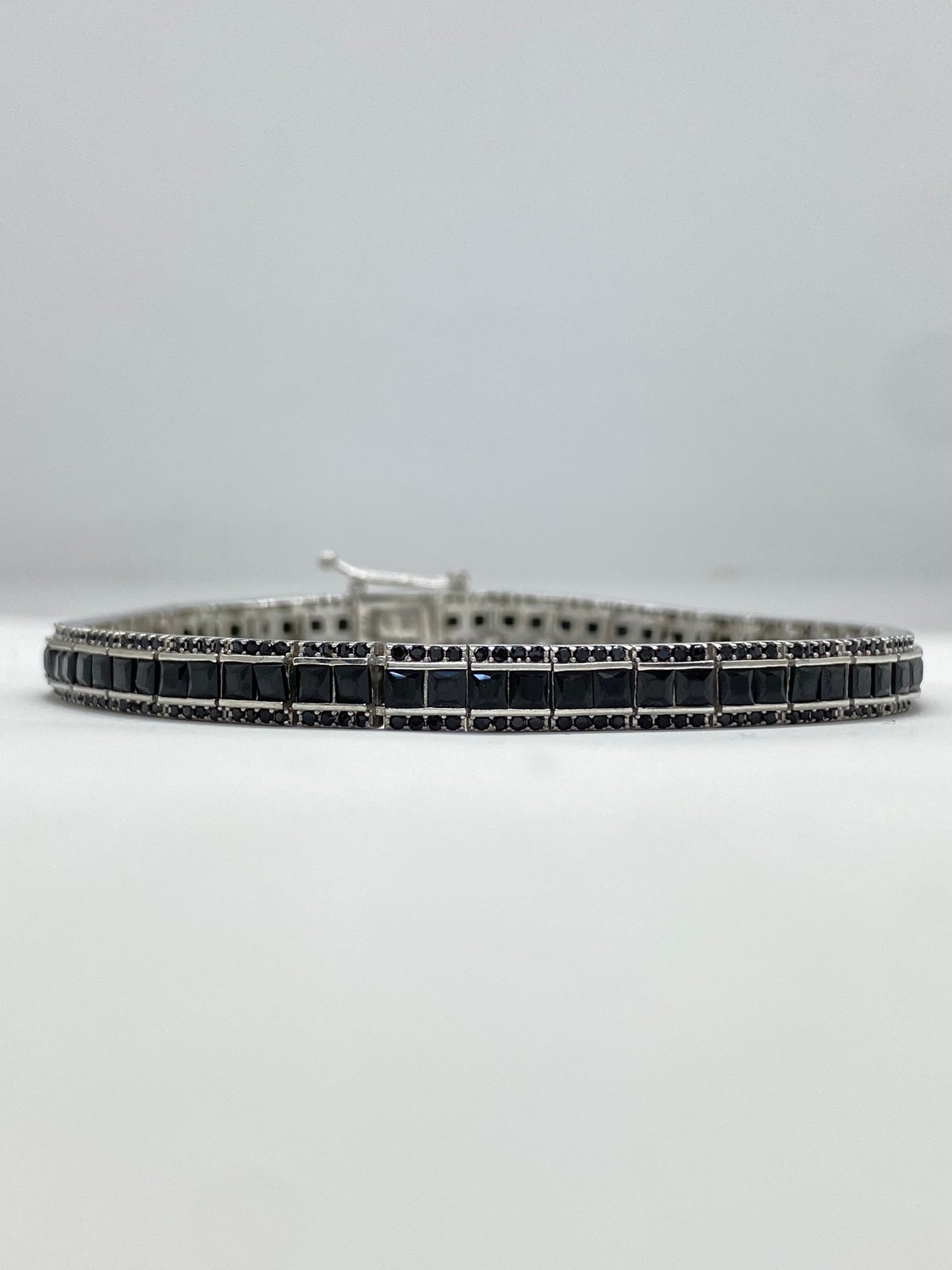 Brățară Tennis Square Black 0,5 CM din Argint 925