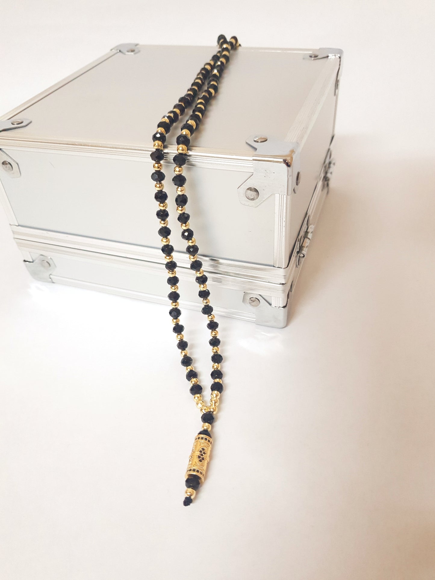 Lant Barbat Stainless-Zirconium Bead Chain