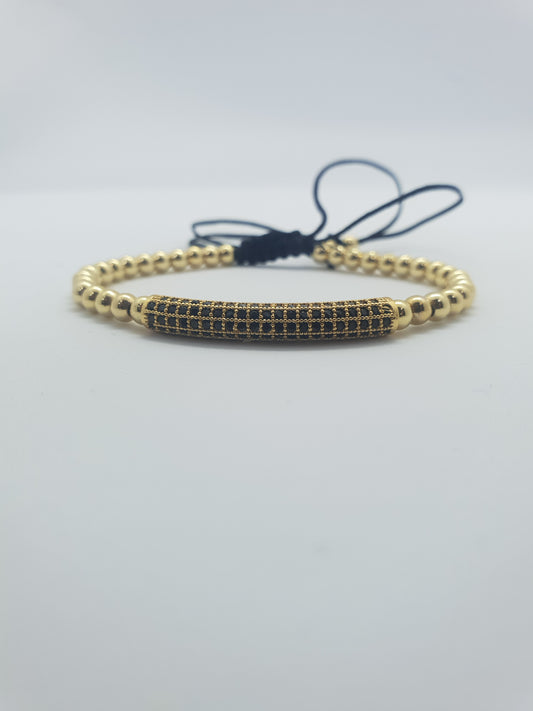 Golden Tube Bracelet