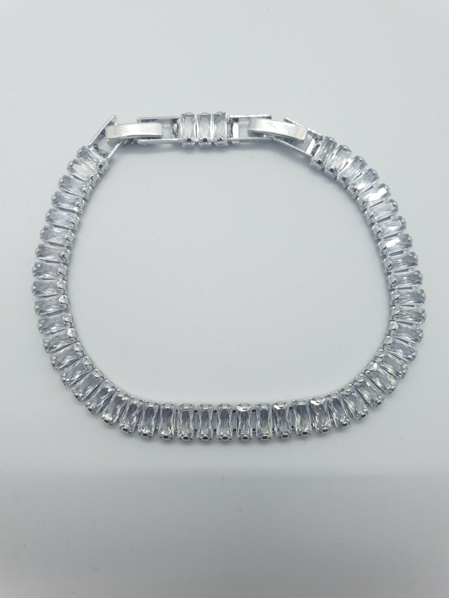 Bratara Tennis Silver Aurora Shine