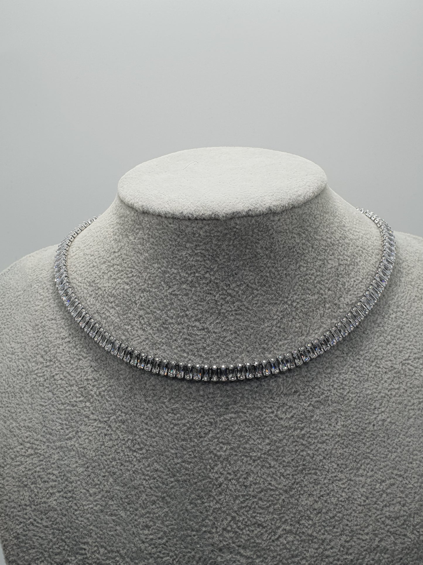 Colier Tennis Silver Aurora Shine