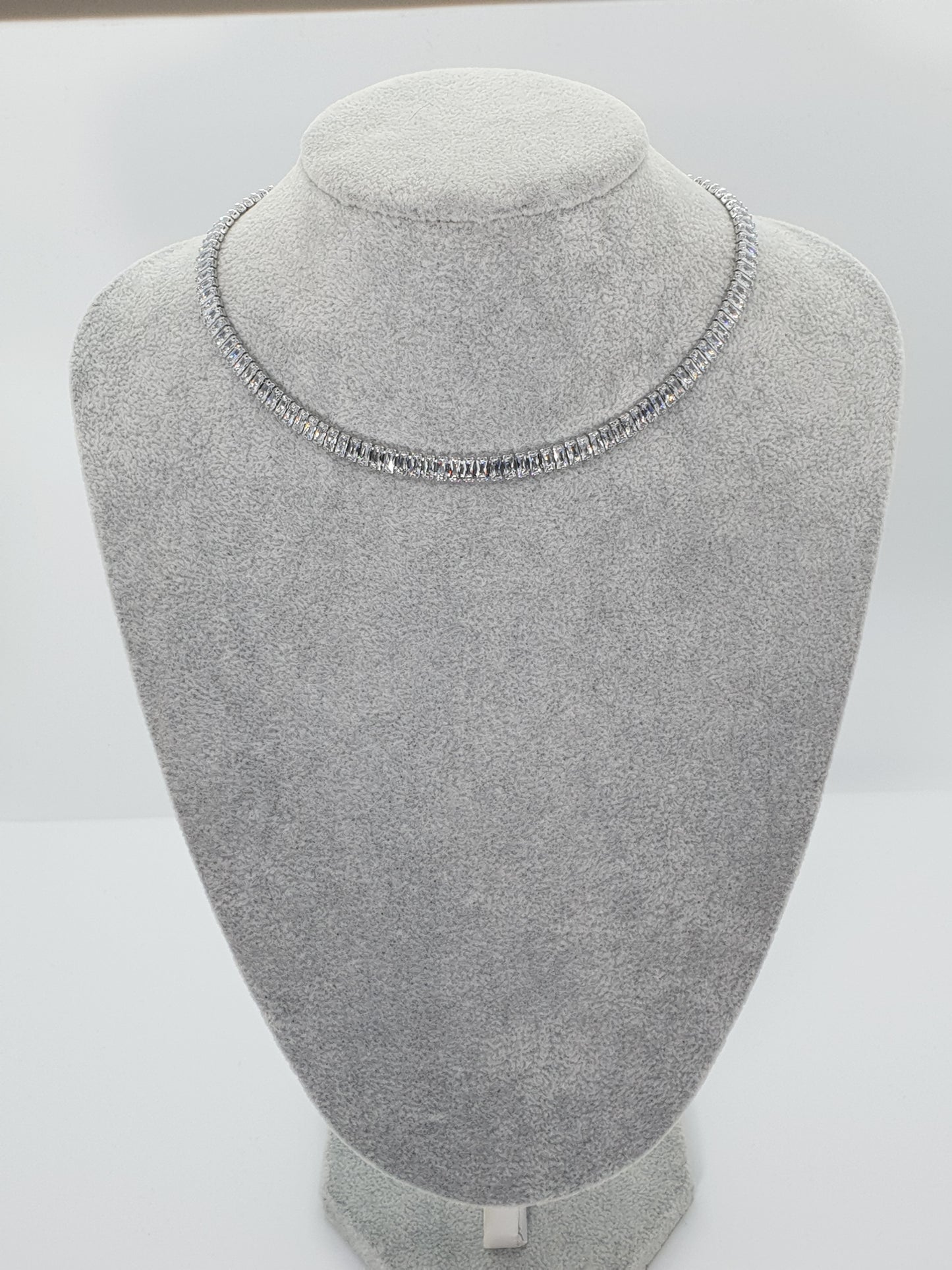 Colier Tennis Silver Aurora Shine
