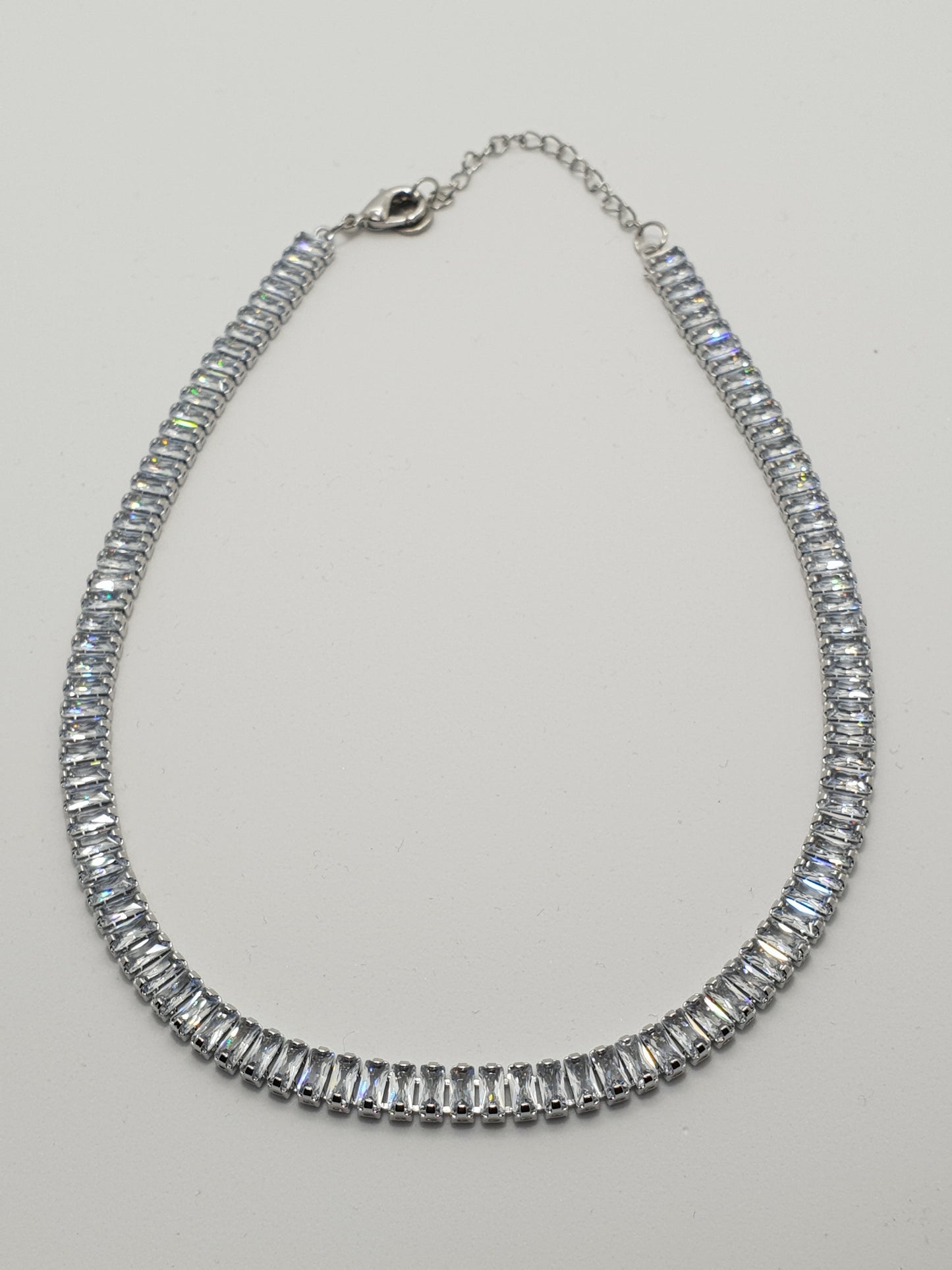 Colier Tennis Silver Aurora Shine