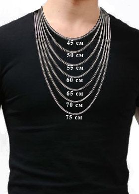 Lant Barbat Stainless-Zirconium Bead Chain