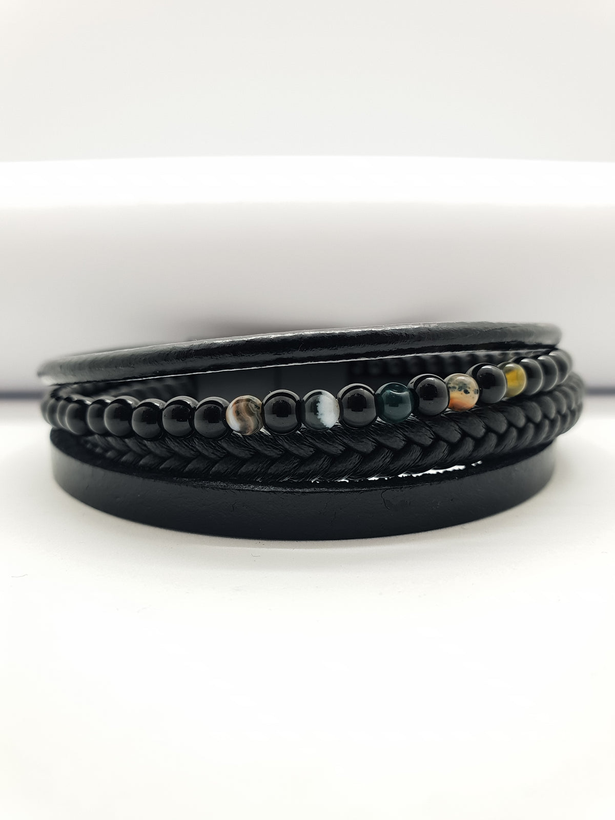 Brățară Bărbați Naxos din Piele și Inox din Inox TotalModa