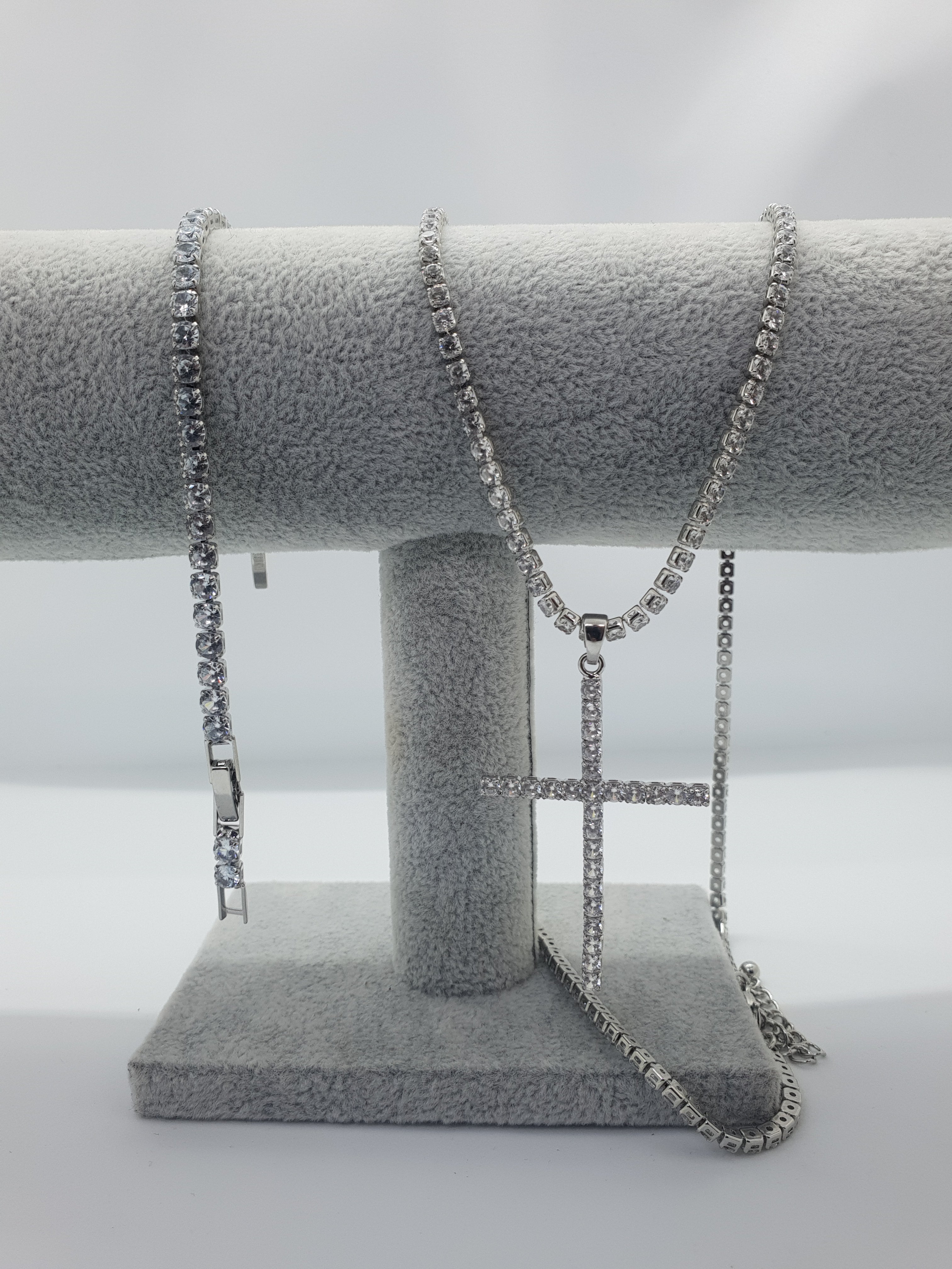 Set Tennis Silver Cross  Unisex din Argint 925 TotalModa