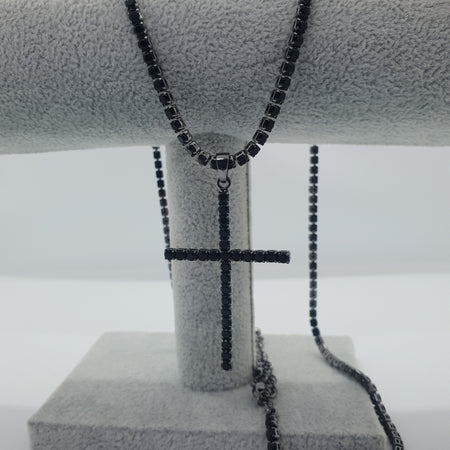 Set Tennis Black Cross Unisex