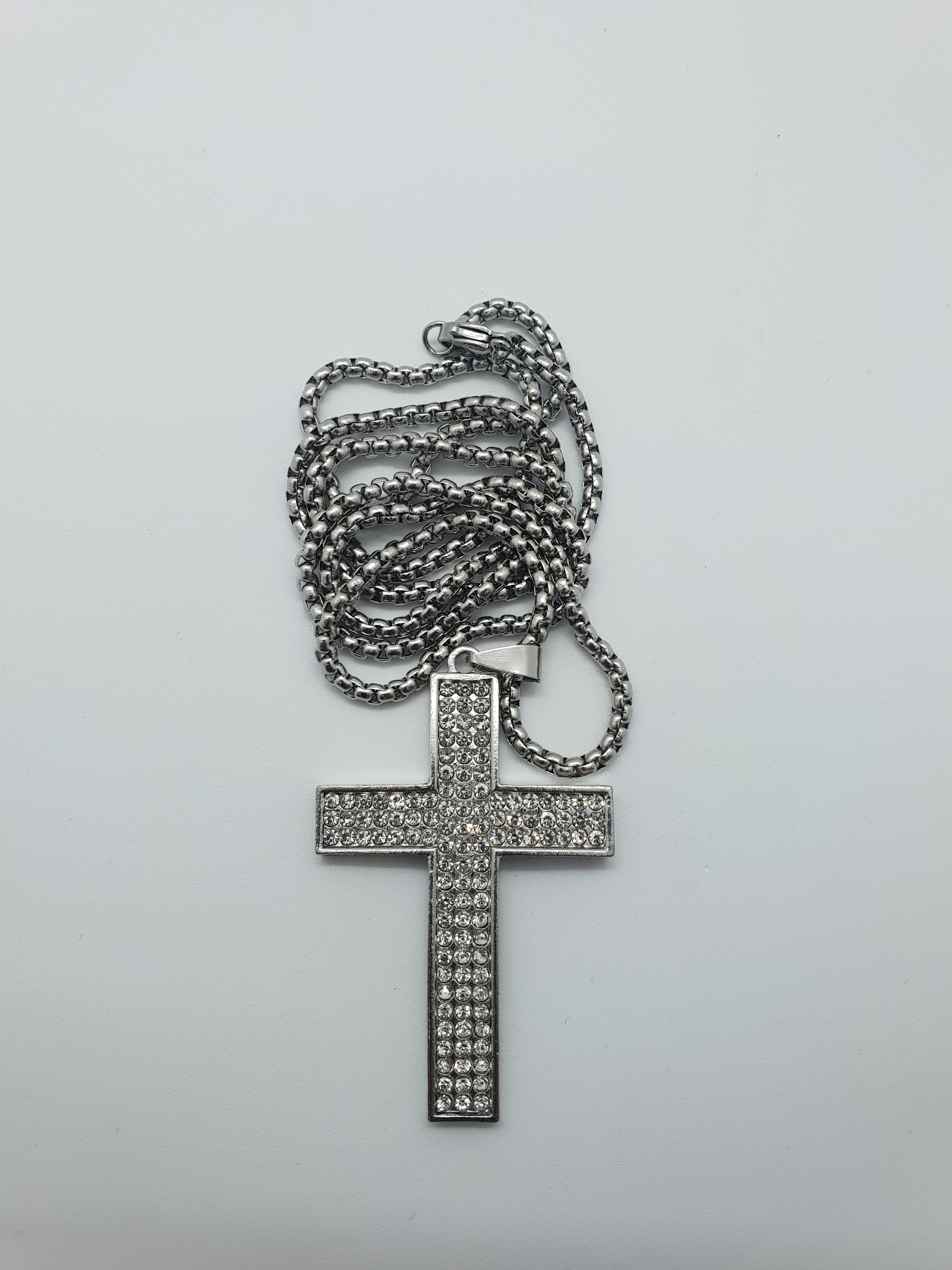 Vedere secundară Lant ICE CROSS stil Necklaces
