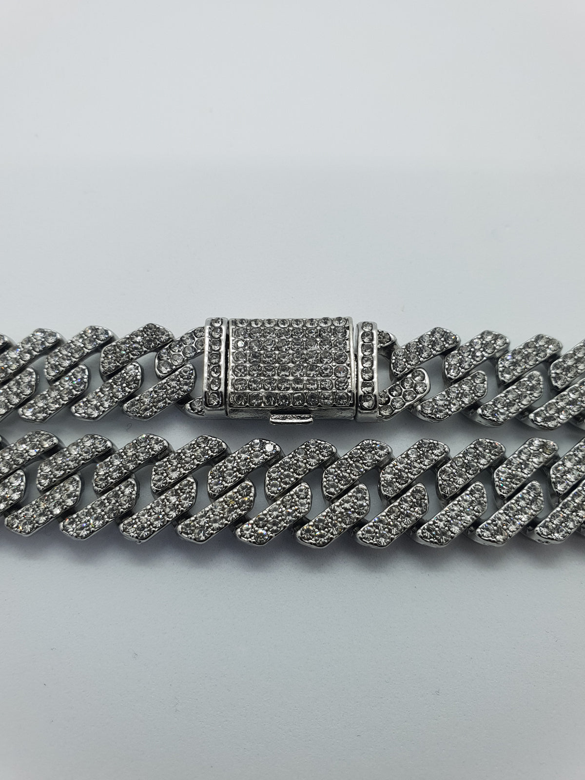 Sistem închidere și rezistență Colier Unisex Cuban din Inox Premium