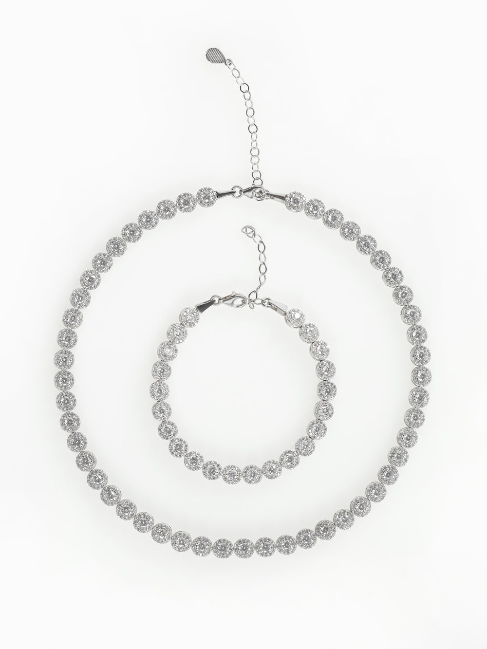 Set Bijuterii Damă din Argint 925 Angelic (Colier, Brățară, Cercei) cu Zirconiu - 3