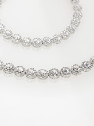 Set Bijuterii Damă din Argint 925 Angelic (Colier, Brățară, Cercei) cu Zirconiu - 2