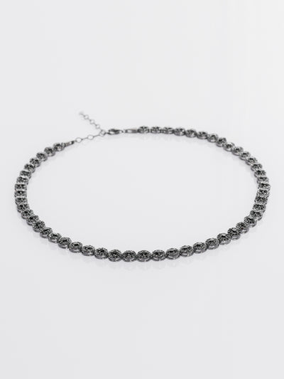 Set Bijuterii Damă din Argint 925 Angelic Black cu Zirconiu Negru (Colier, Brățară, Cercei) - 4