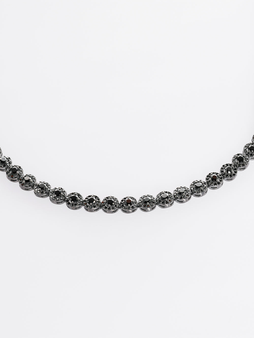 Set Bijuterii Damă din Argint 925 Angelic Black cu Zirconiu Negru (Colier, Brățară, Cercei) - 5