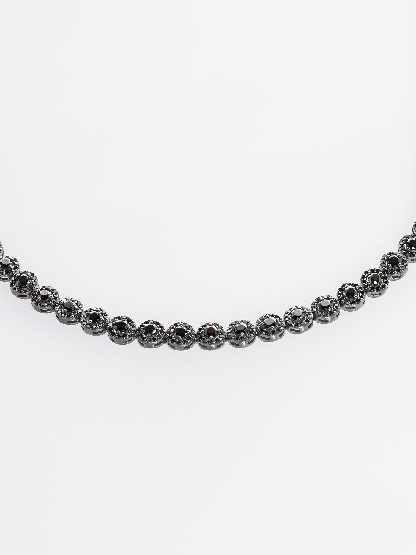 Set Bijuterii Damă din Argint 925 Angelic Black cu Zirconiu Negru (Colier, Brățară, Cercei) - poza 5
