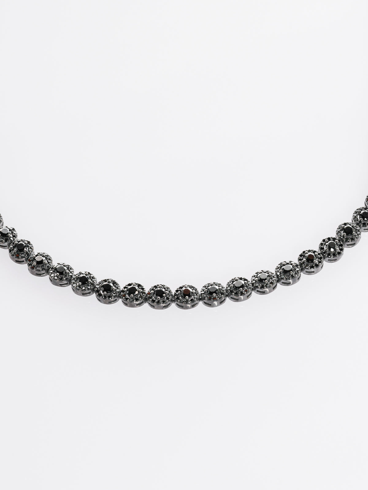 Prezentare cadou și ambalaj Set Bijuterii Damă din Argint 925 Angelic Black cu Zirconiu Negru (Colier, Brățară, Cercei)
