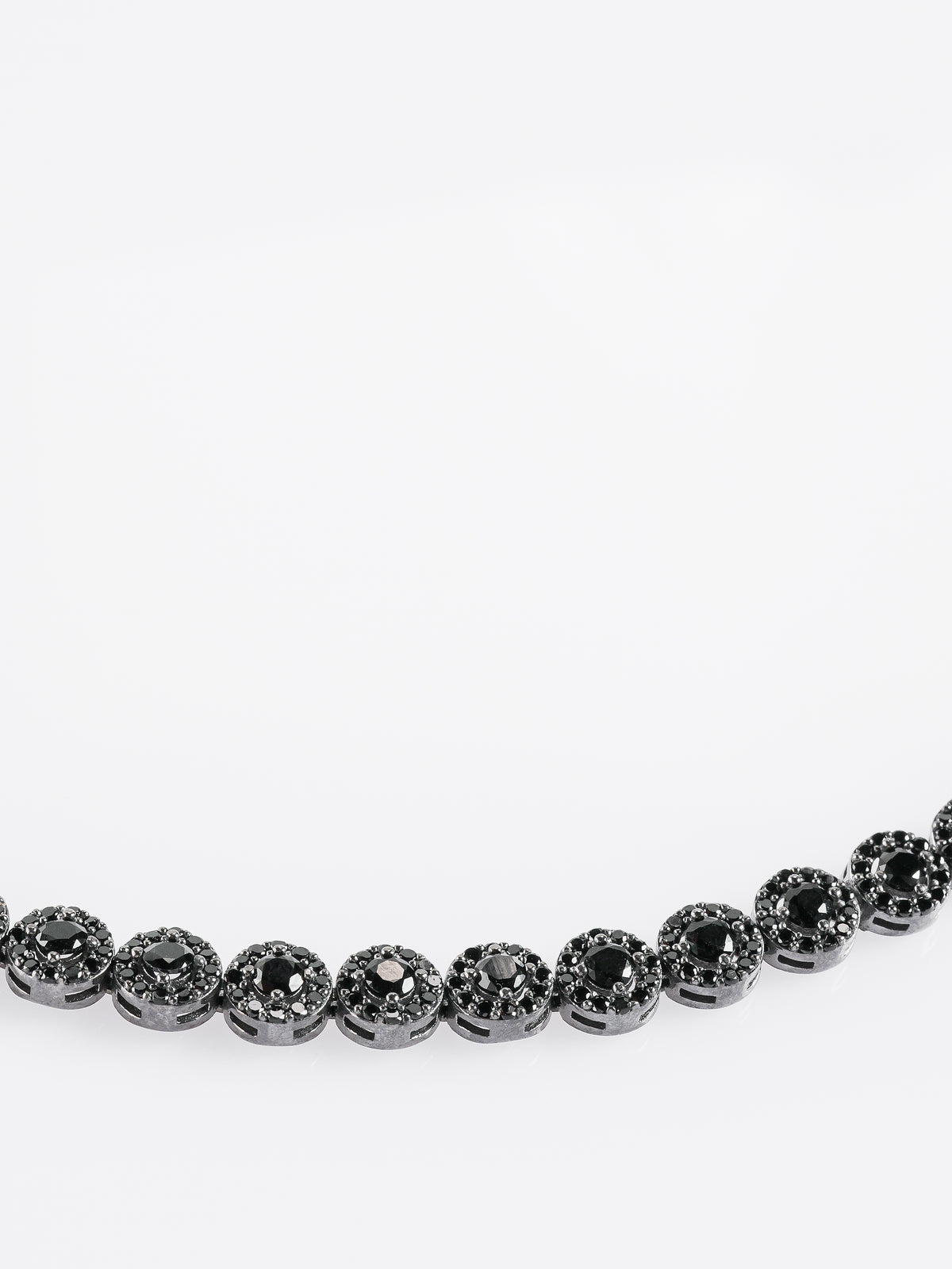 Vedere secundară Set Bijuterii Damă din Argint 925 Angelic Black cu Zirconiu Negru (Colier, Brățară, Cercei) stil Jewelry Sets