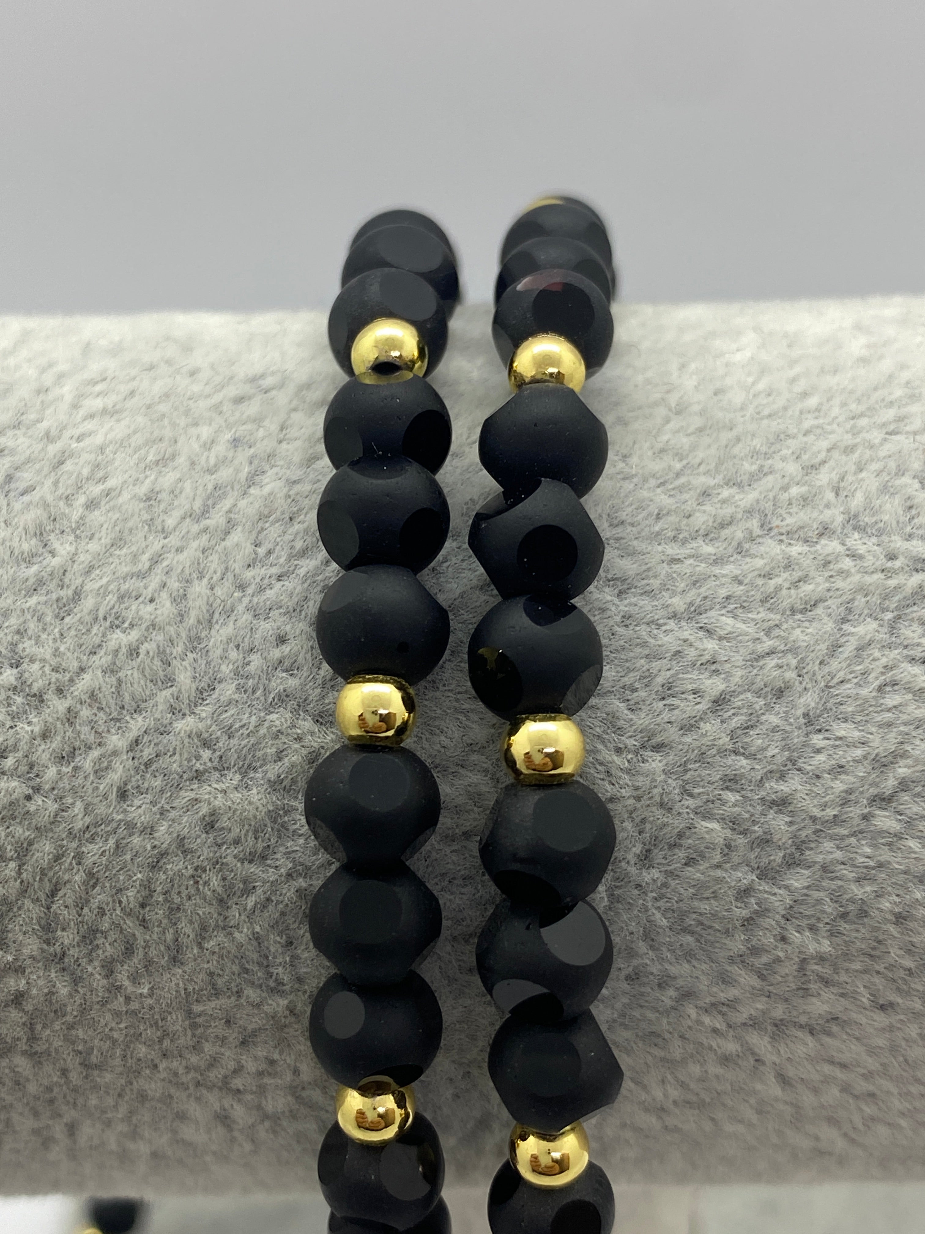 Vedere secundară Lanț Bărbați din Inox cu Bile Negre și Pandantiv Panteră Golden Panther's stil Necklaces