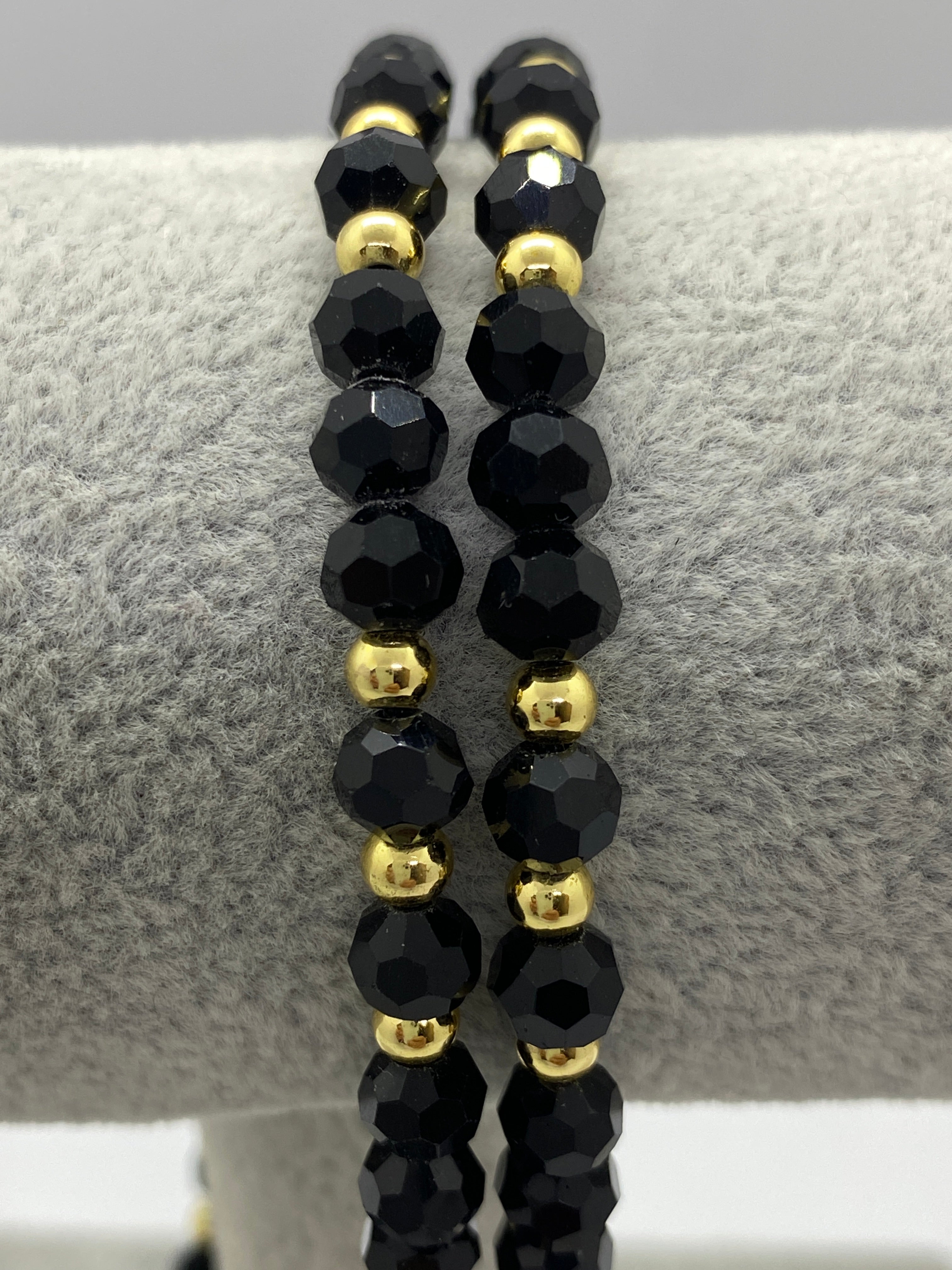 Vedere secundară Lanț Bărbați din Inox cu Bile Negre și Pandantiv Panteră Dark Golden Jaguar stil Necklaces