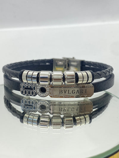 Double Leather Bracelet" - 1