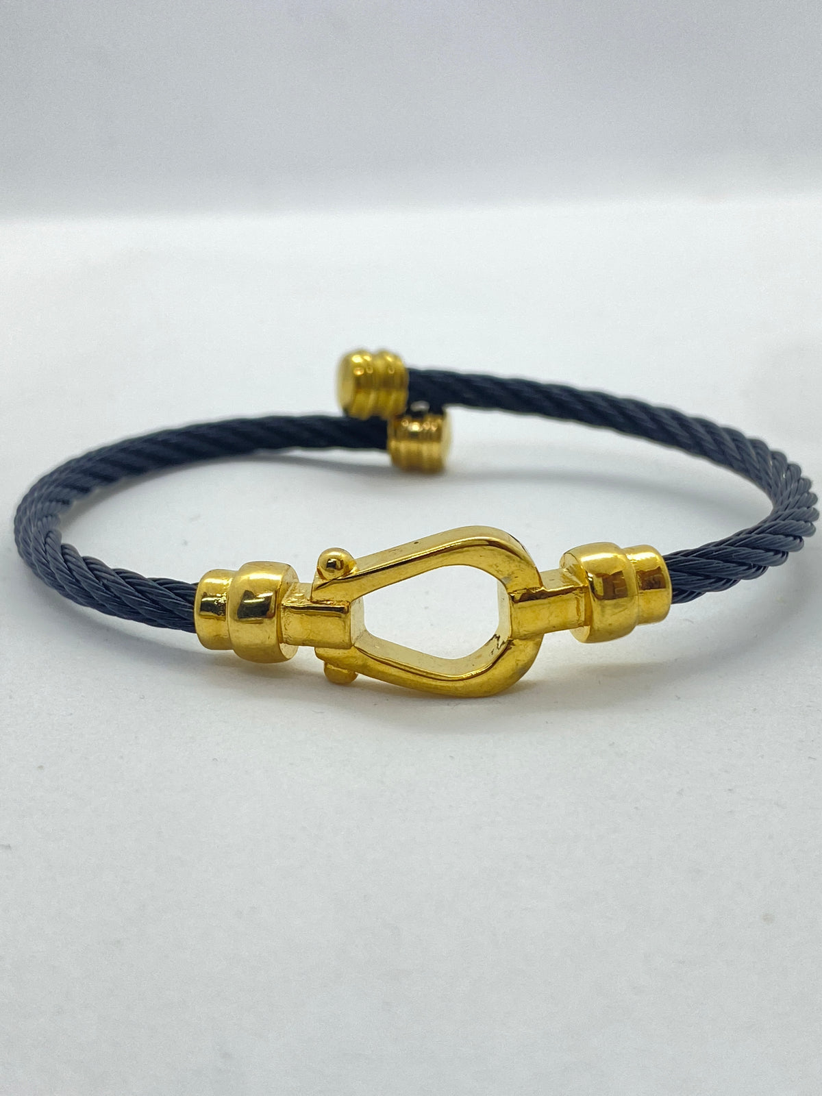 Leather Bracelet Horseshoe din Inox TotalModa