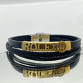 Triple Leather Bracelet