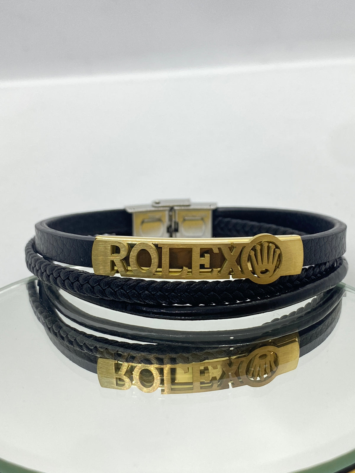 Triple Leather Bracelet din Inox TotalModa