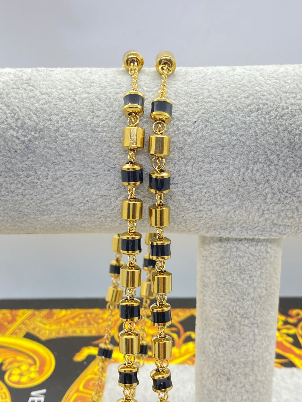 Colier tip Rozariu din Inox Placat cu Aur 18K cu Cristale Zirconia - 11