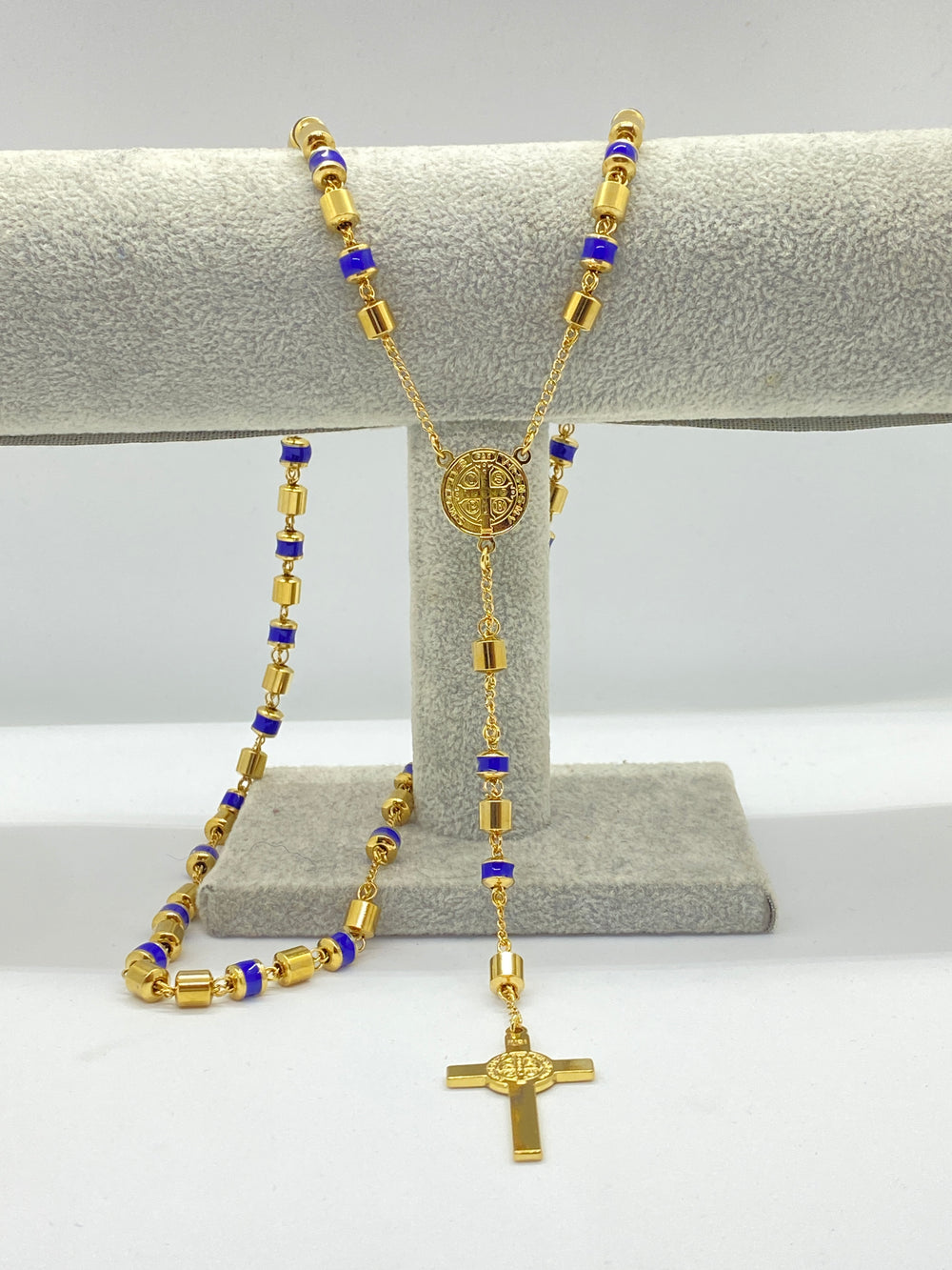 Colier tip Rozariu din Inox Placat cu Aur 18K cu Cristale Zirconia - 15
