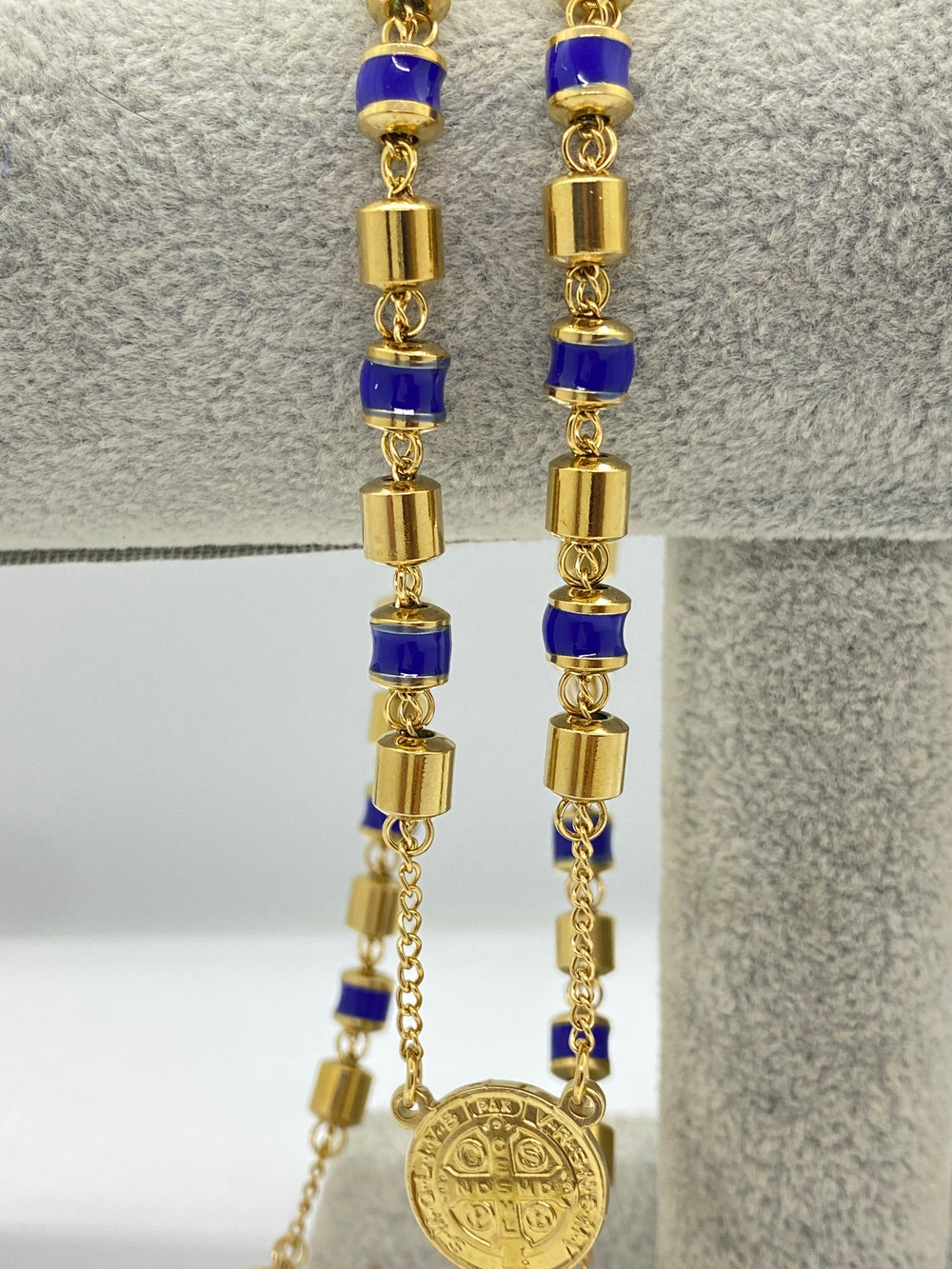 Colier tip Rozariu din Inox Placat cu Aur 18K cu Cristale Zirconia - 17