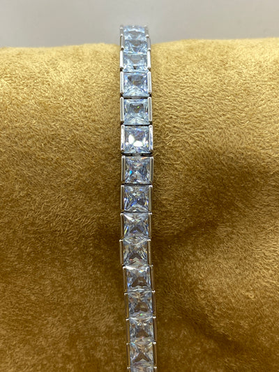 Bratara Tennis Shadow Diamond White - 4