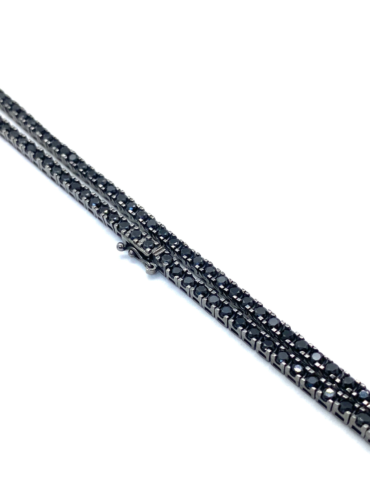Sistem închidere și rezistență Colier Tennis 3 MM Black