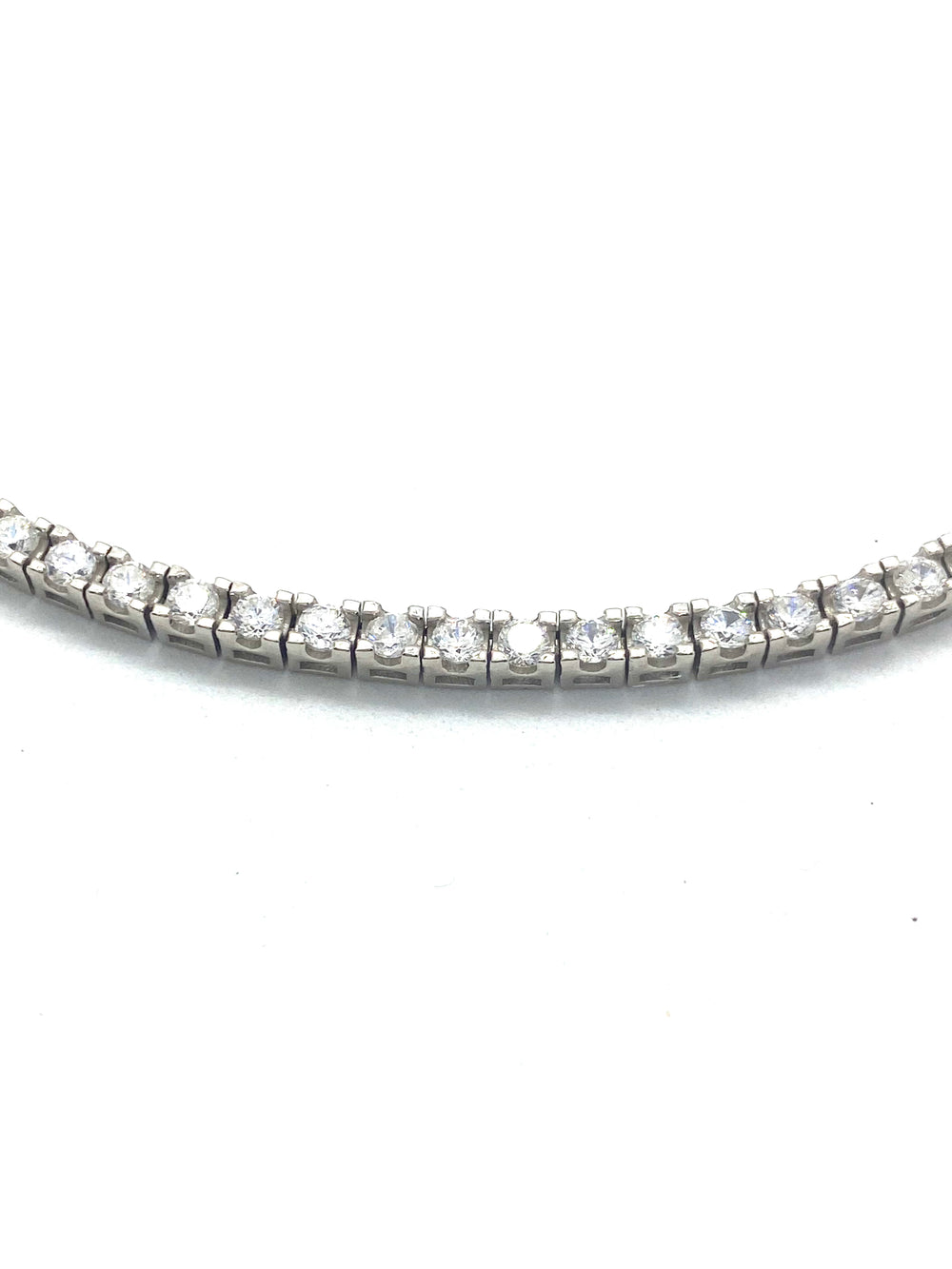 Set Bărbați White Divine: Lanț Tennis și Pandantiv Cruce din Argint 925 cu Zirconiu - 5