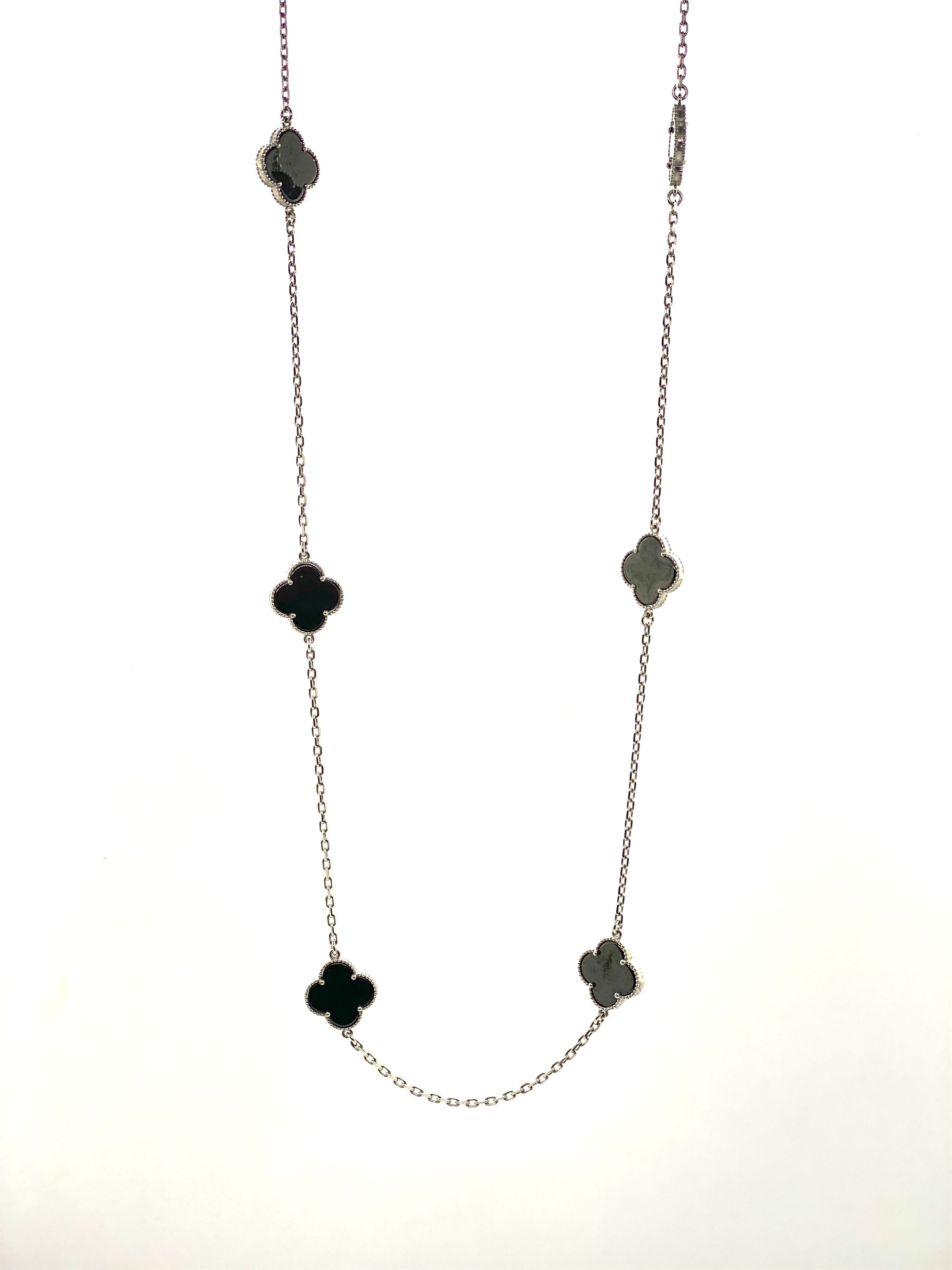 Colier Lucky Charm Black din Argint 925 TotalModa