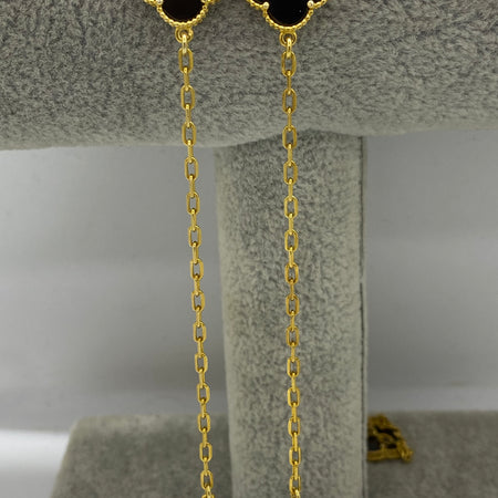 Colier Lucky Charm Gold Black