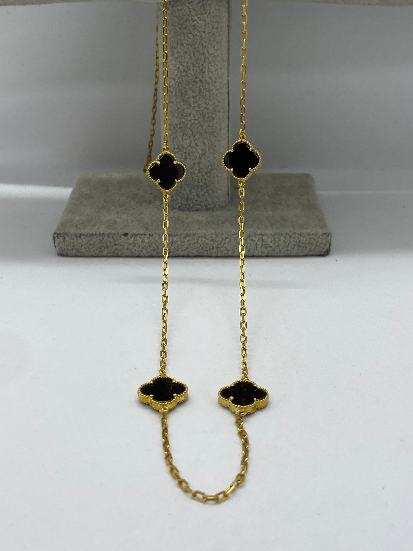 Colier Lucky Charm Gold Black - poza 3