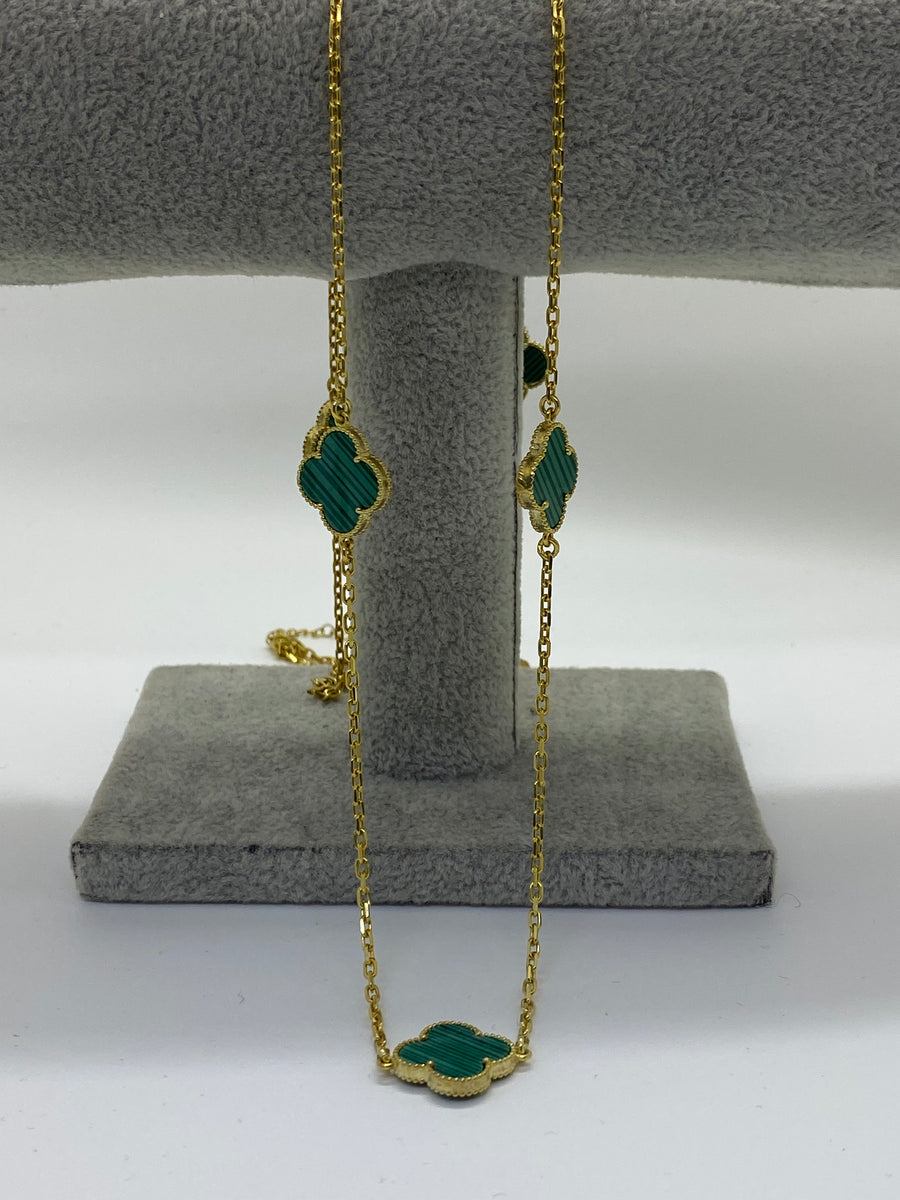 Vedere secundară Colier Lucky Charm Green stil Necklaces
