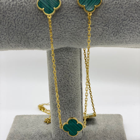 Colier Lucky Charm Green
