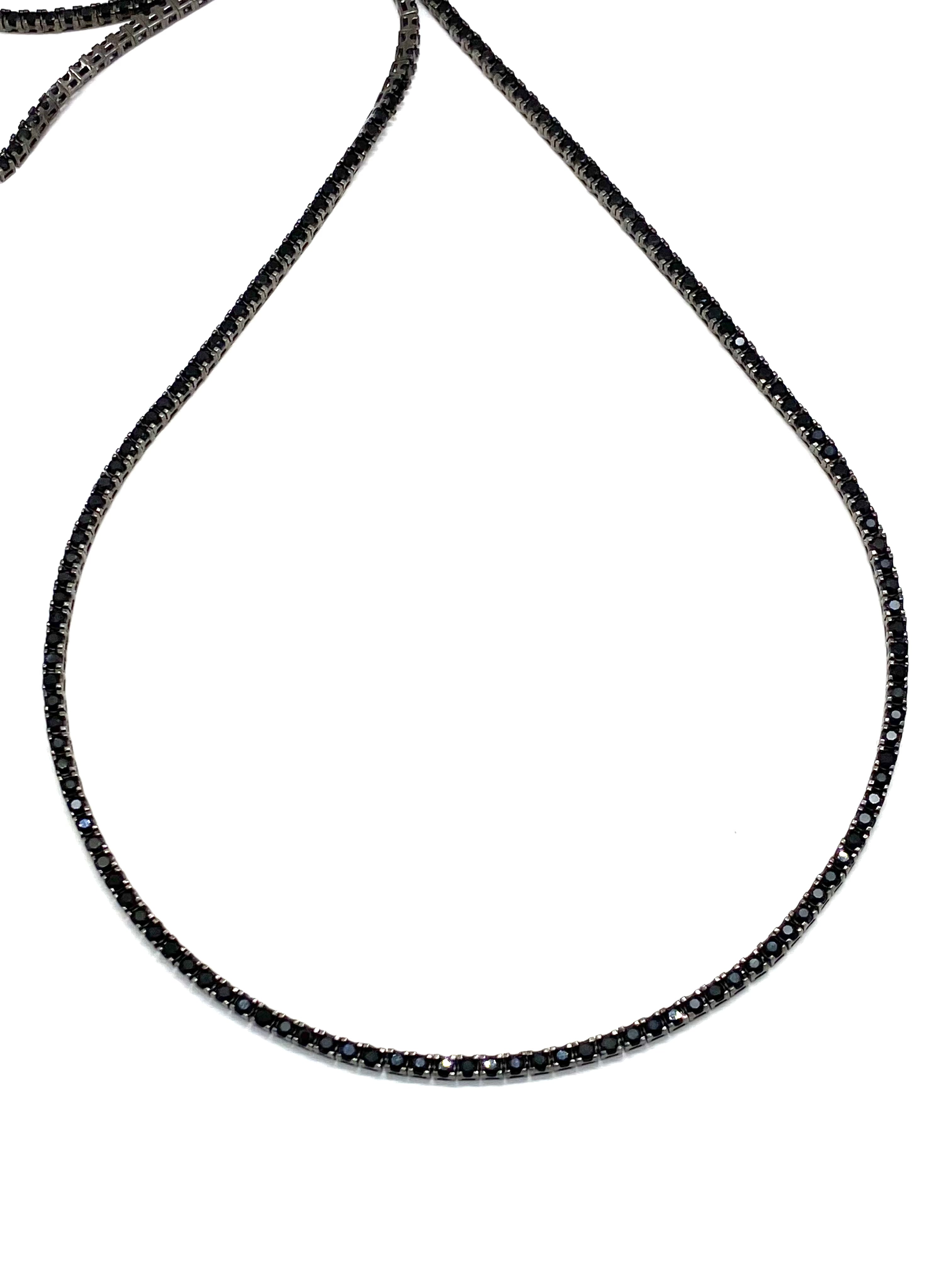 Colier Tennis 3 MM Black din Argint 925 TotalModa