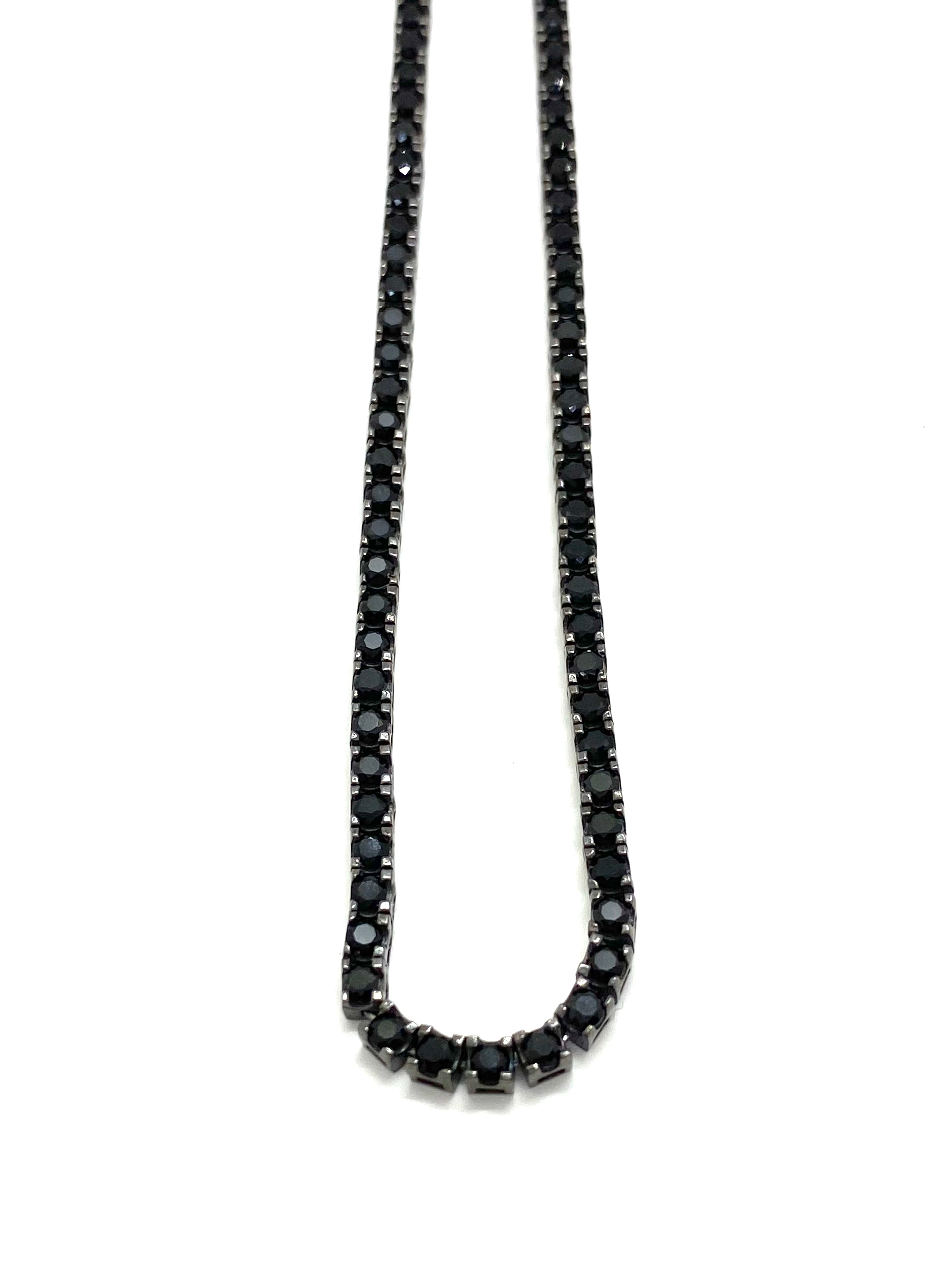 Prezentare cadou și ambalaj Colier Tennis 3 MM Black