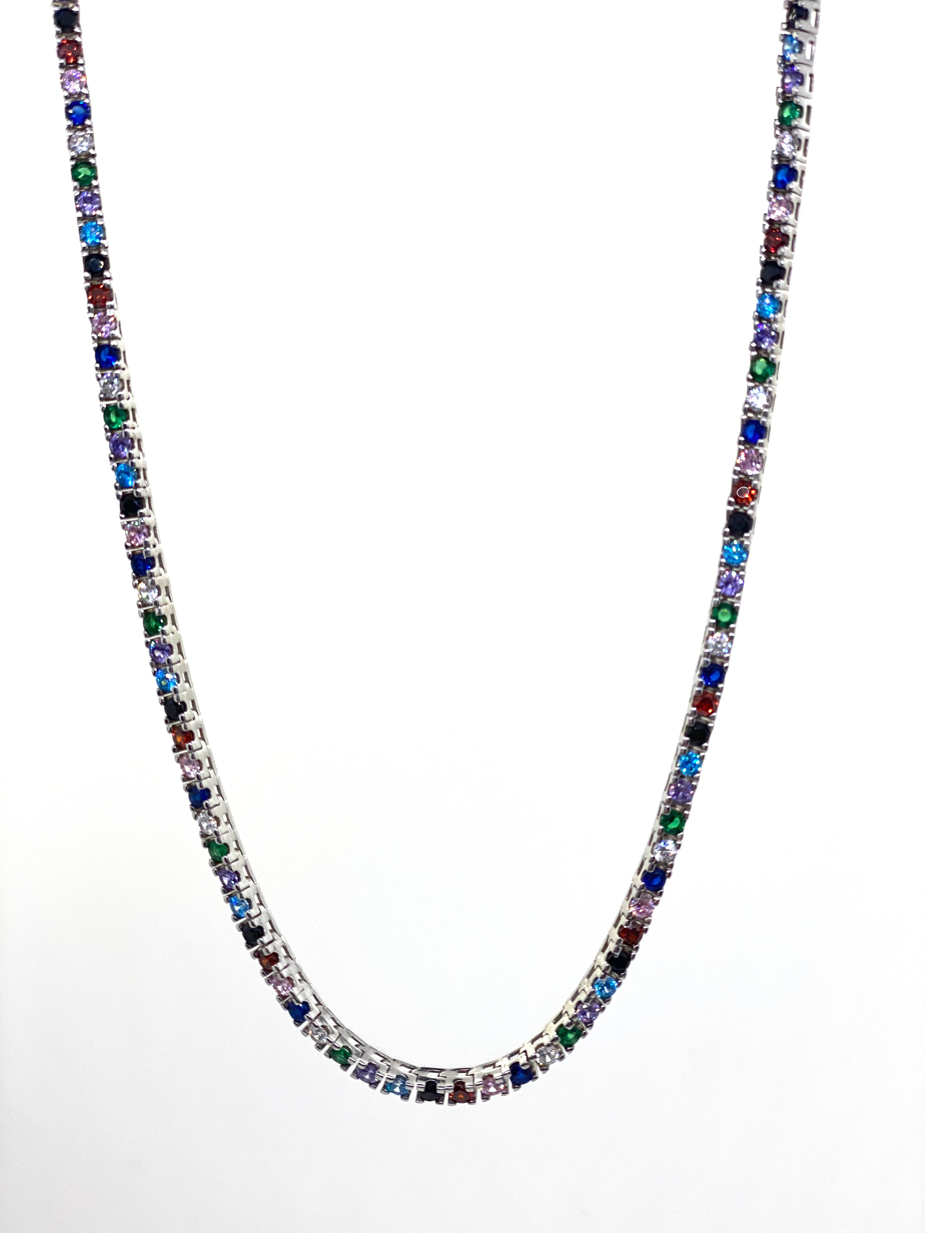 Vedere secundară Colier Tennis Aurora Gem 3MM stil Necklaces
