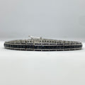 Brățară Tennis Square Black 0.5 cm pentru Bărbați, din Argint 925 cu Zirconiu Negru