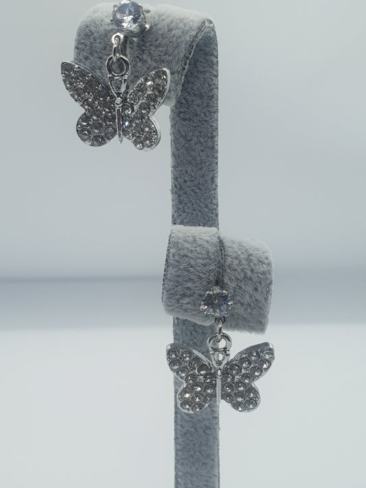 Cercei Silver Butterflies