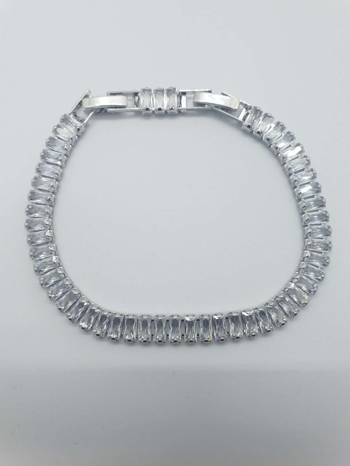 Sistem închidere și rezistență Bratara Tennis Silver Aurora Shine