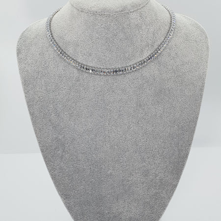 Colier Tennis Silver Aurora Shine