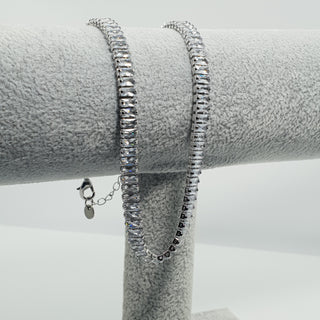 Colier Tennis Silver Aurora Shine